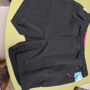 Birddogs Black and Pink Athletic Shorts Lightweight Design